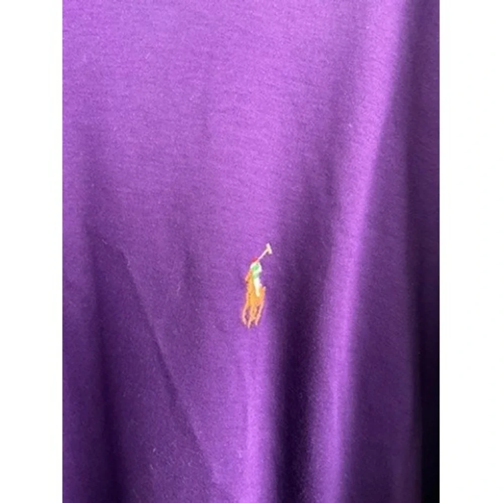 Polo Ralph Lauren Mens 4XB Purple Short Sleeve Embroidered Polo Shirt Big Tall